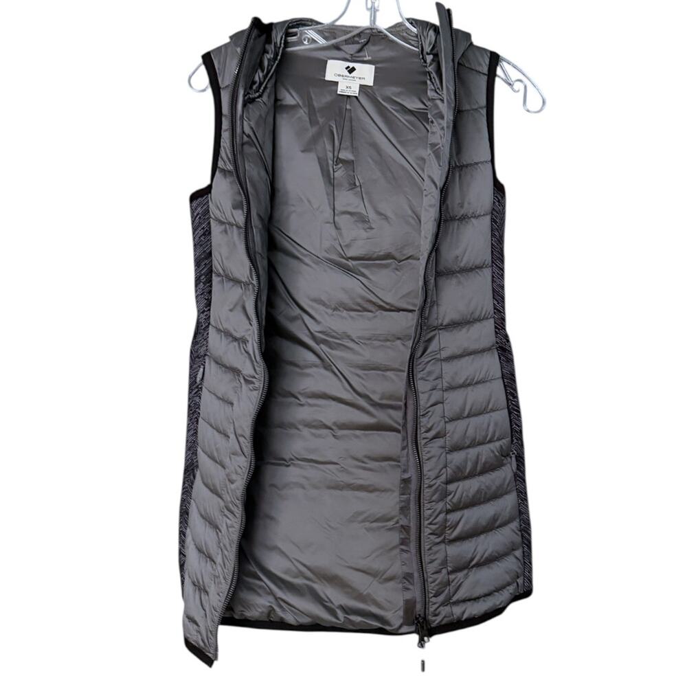 Obermeyer Miriam Hybrid Vest Women's XS Grey Hooded Water-Resistant Stretch - Picture 6 of 10